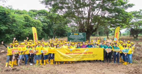 DHL Express Thailand joins forces with the Department of Royal Forest Thailand to plant 5,380 trees